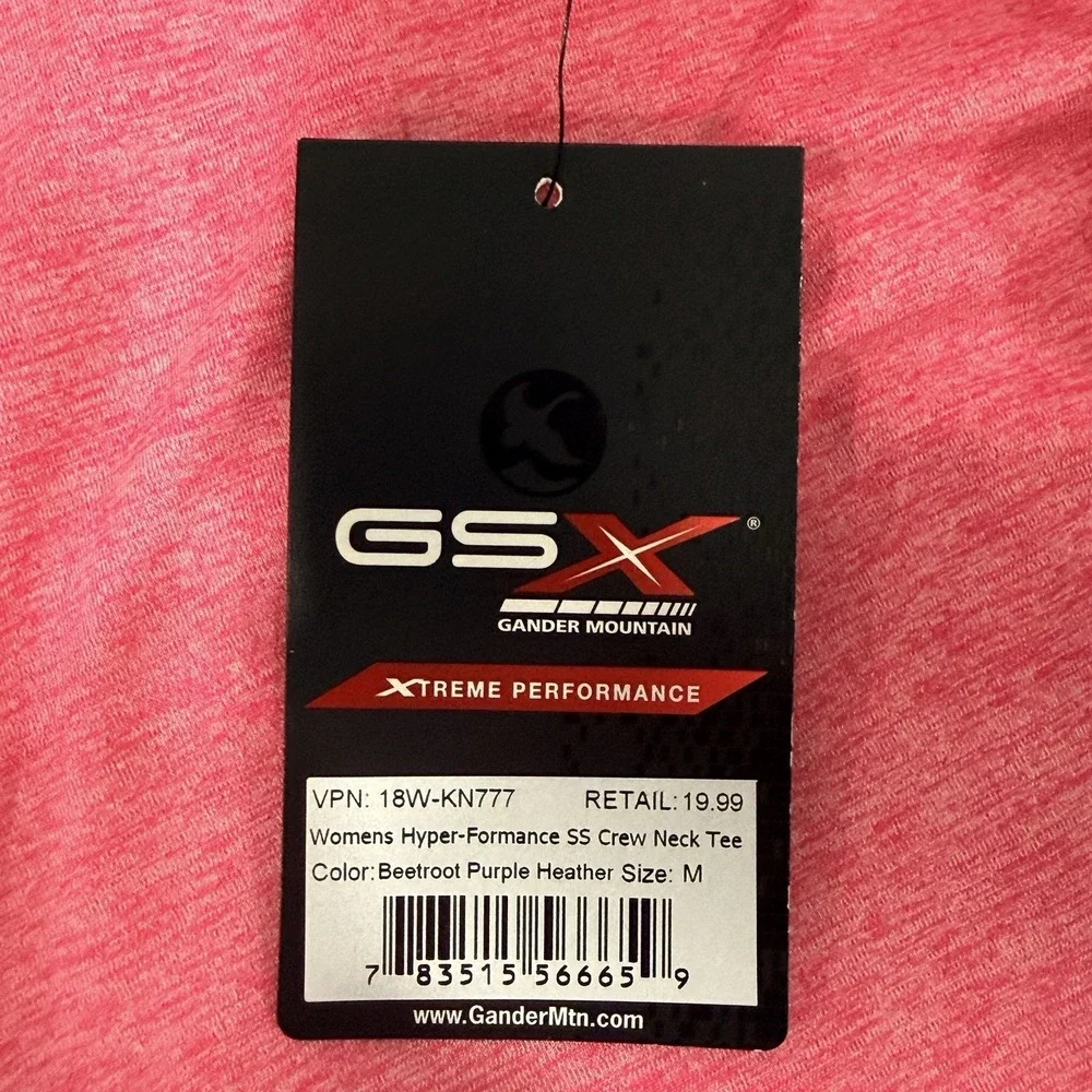 GSX Women's Hyper Performance Short Sleeve Crew Neck Tee Size M - Picture 6 of 8